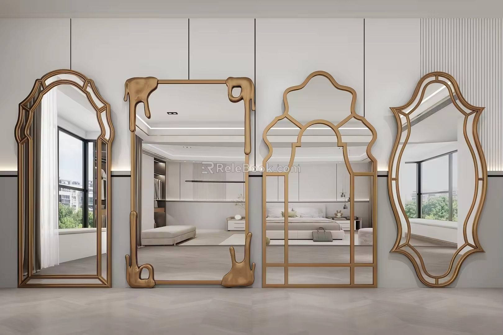 Light Luxury Mirror 3d model