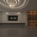 Modern Sleek Glass Wine Cabinet With Warm Ambient Lighting For Minimalist Stylish Living Room