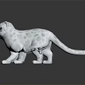 White Kitten With Blue Eyes And Light Spots Standing On Black Reflective Surface
