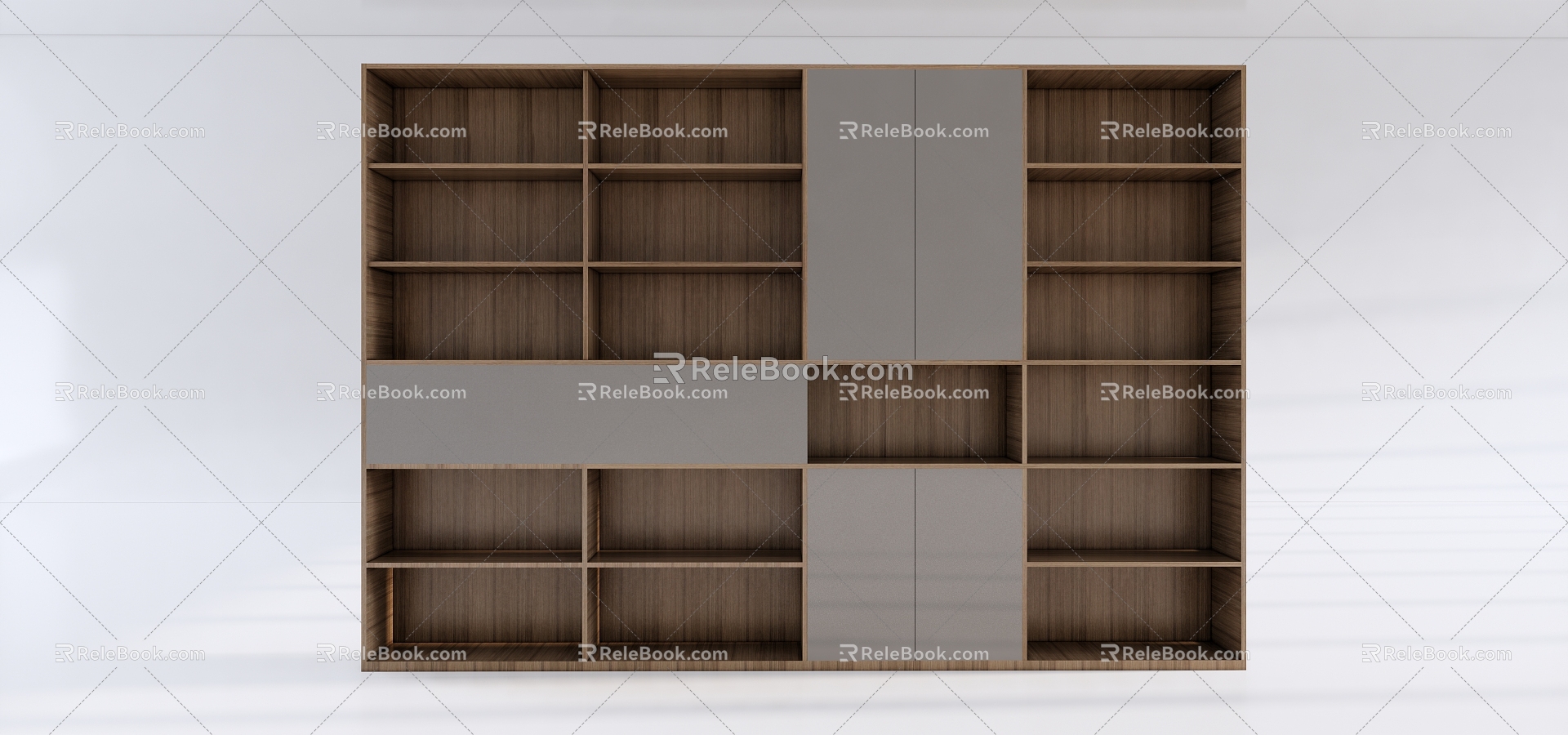 Open Bookcase Office Cabinet Office Decorative Cabinet Office Filing Cabinet Office 3d model