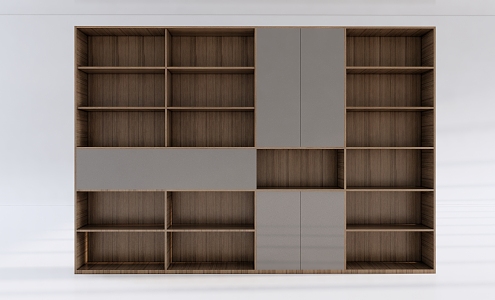 Open Bookcase Office Cabinet Office Decorative Cabinet Office Filing Cabinet Office 3d model