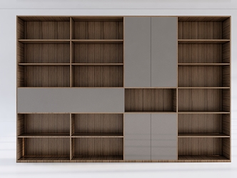 Open Bookcase Office Cabinet Office Decorative Cabinet Office Filing Cabinet Office 3d model