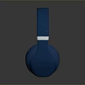 Blue Over Ear Headphones With Ergonomic Design And Soft Ear Cushions