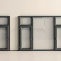 Modern Black Frame Casement Windows With Clear Glass And Sleek Structure