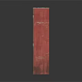 Red Distressed Double Door Vintage Industrial Locker Furniture With Metal Finish