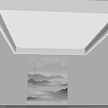 Modern Interior Ceiling Design With Recessed Lights And Minimalist White Surface