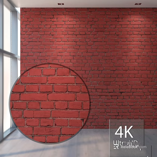 Red Brick Wall Construction With 4K High Definition Texture And Design 3d model