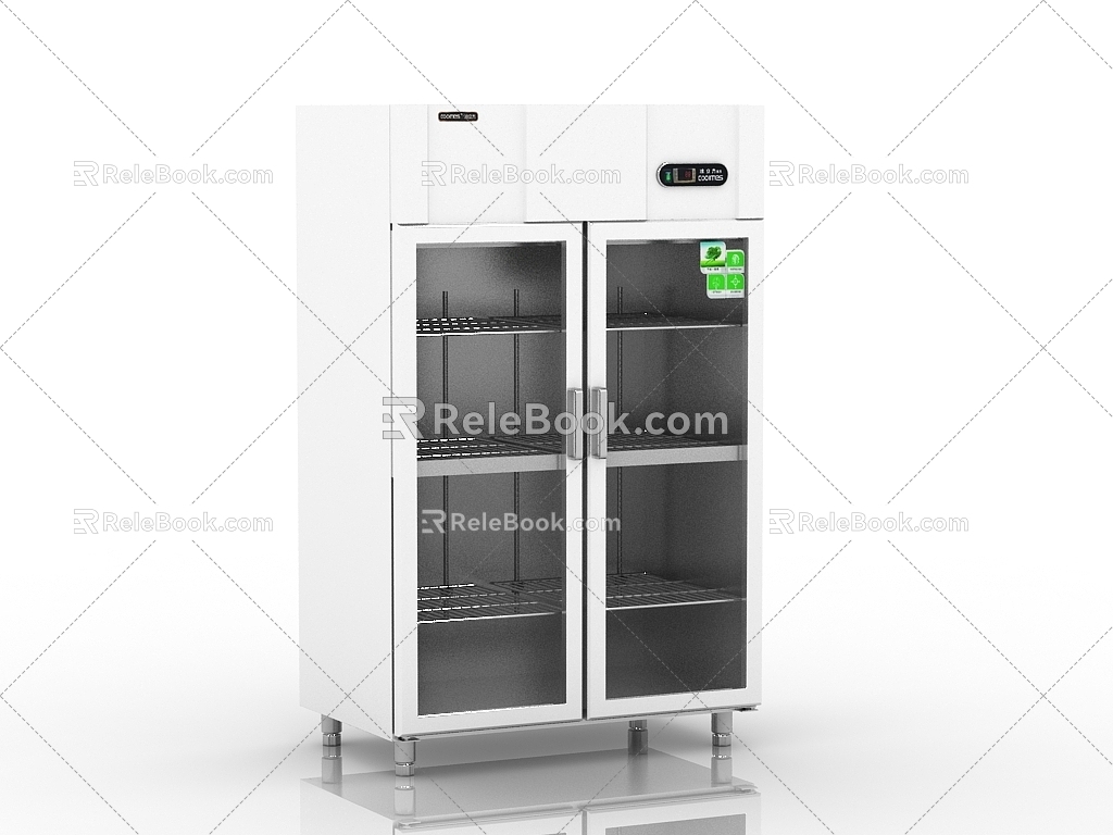 Modern Fridge Freezer 3d model