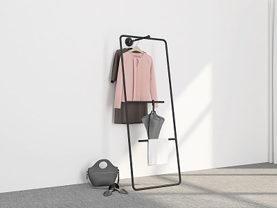 Hangers Floor Hangers Clothes Hangers Clothes Hangers 3d model