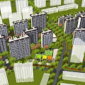 New Chinese-style Residential District Residential District Complete Set 3d model
