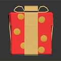 Colorful Shiny Gift Boxes with Blue Red Green Bowknots Arranged in a Row