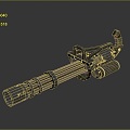 Browning Machine Gun Browning Browning Gatling White Machine Gun Machine Gun Bullet Military 3d model