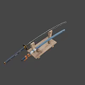 Tang Dao Samurai Swords 3d model
