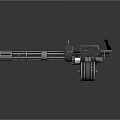 Modern Browning Machine Gun Browning Gatling White 3d model