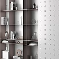 Modern Open Storage Shelf With Multilayer Compartments For Home Decor Display And Organization