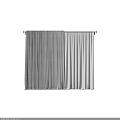 Gray and White Curtains on Rod Modern Window Design with Soft Fabric and Elegant Drapery
