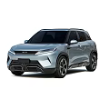 Modern SUV Car with Streamlined Exterior LED Headlights LED Taillights and Black Rims