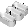 Modern White Freestanding Bathtub Design With Sleek Lines And Chrome Faucet