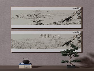 New Chinese Decorative Painting 3d model