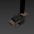 Vegetable basin Vegetable basin Wash basin faucet 3d model