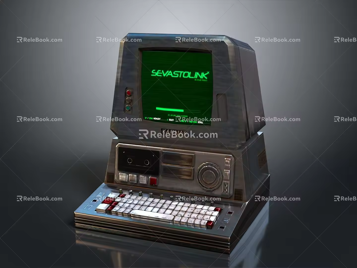Classical Computer Antique Computer Antique Old Computer Old Computer Old Computer Retro Computer 3d model