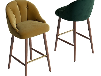 Modern Bar Chair 3d model