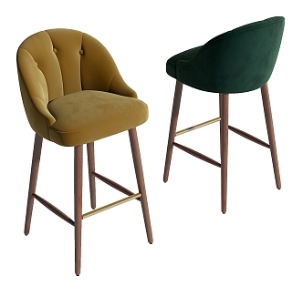 Modern Bar Chair 3d model