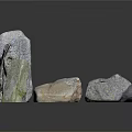 Natural Decorative Stones With Various Shapes And Textured Surfaces For Interior Design