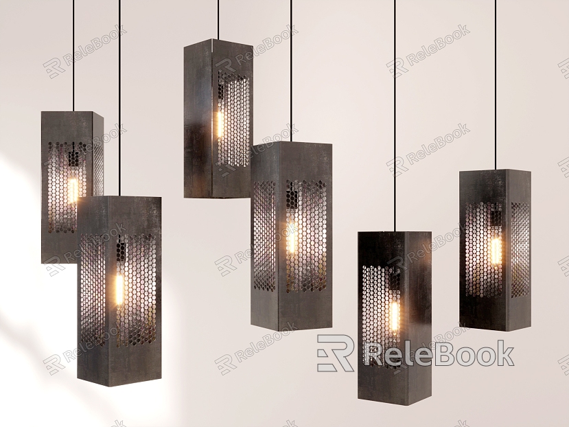 Industrial wind chandelier model