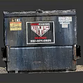 Construction Waste Management Bin With 10 YD Capacity And Black Garbage Bags