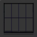 Modern Glass Sunroom Structure With Black Frame And Large Glass Panels
