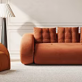 Luxury Soft Caramel Velvet Sofa Set With Matching Single Armchair For Cozy Modern Living Room
