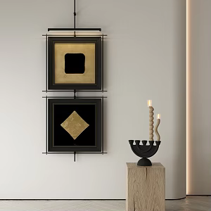 modern decorative painting 3d model