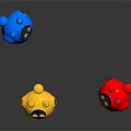 Vibrant Electric Toys Featuring Blue Yellow Red Cartoon Robot Shapes And Unique Design
