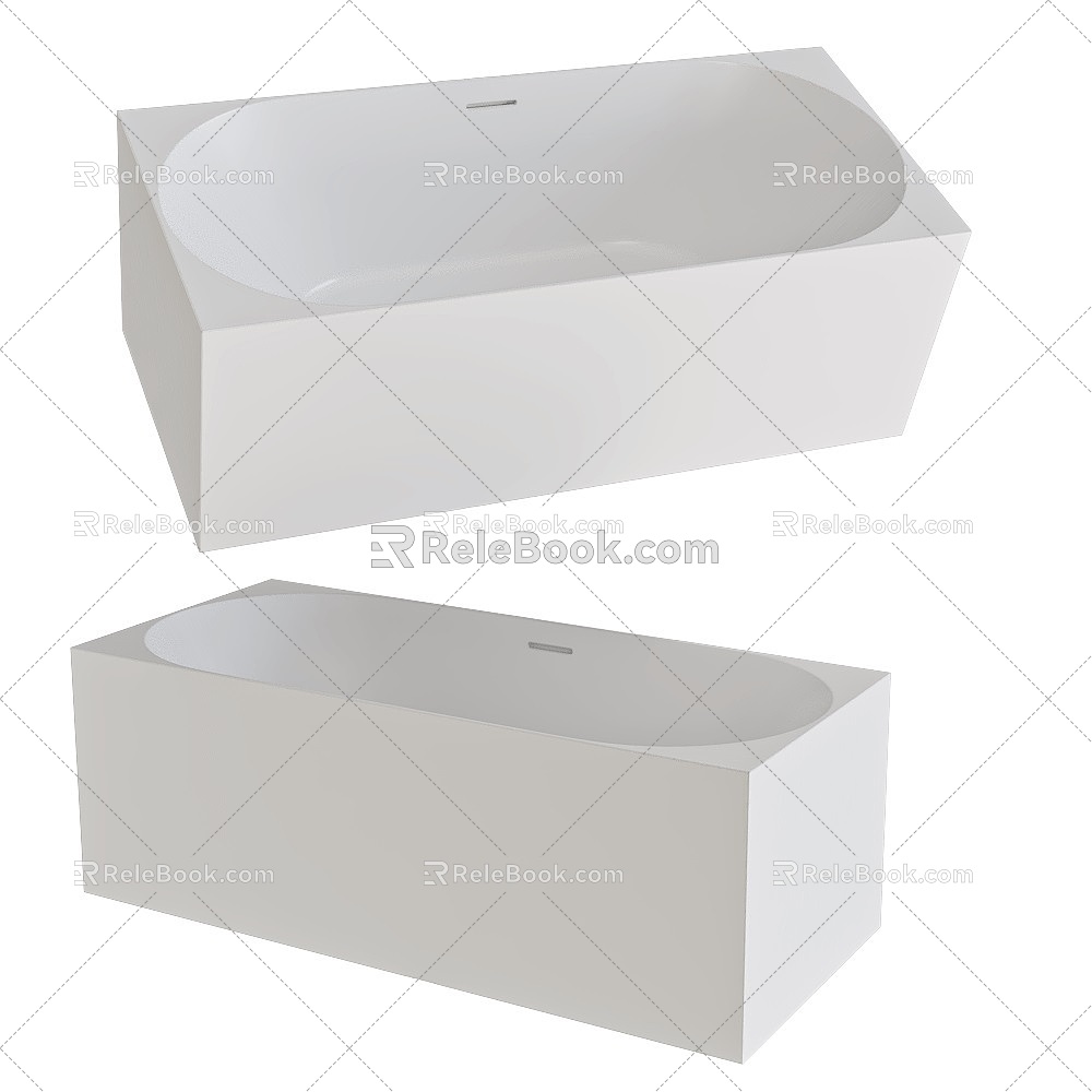 Ruty square wash basin 18w 3d model