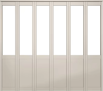 glass flat door glass door folding door partition 3d model