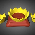 Modern Cartoon Crown Crown Crown 3d model