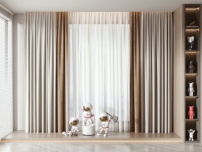 Modern Curtains 3d model