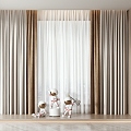 Modern Curtains 3d model