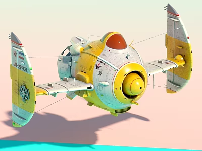 Astro Starship 3d model