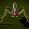 insect pest insect cartoon insect deformation alien insect beetle grasshopper 3d model