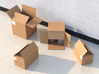 Modern Paper Boxes Paper Boxes Daily Supplies 3d model