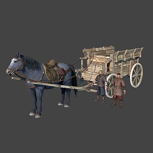 Modern Carriage Grange 3d model