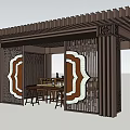 New Chinese Pavilion 3d model