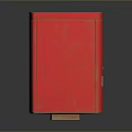 Red Secure Storage Cabinet With Lock And Key For Office Equipment