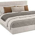 Double bed 3d model