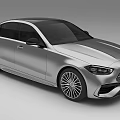Silver Modern Sleek Sedan Car With Aerodynamic Body And Stylish Alloy Wheels