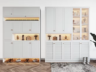 Modern shoe cabinet shoe cabinet combination 3d model