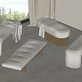 stool sofa stool bench 3d model