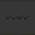 Four Shiny Black Tires With Brand Logos Arranged In A Row